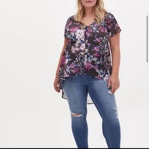 TORRID chiffon top